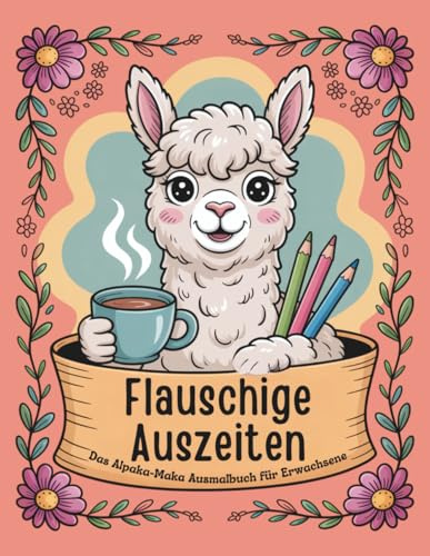 Flauschige Auszeiten - Das Alpaka-Maka Ausmalbuch für Erwachsene: 30 kreative Motive zum Ausmalen - ideal zum Abschalten, Entspannen & Durchatmen