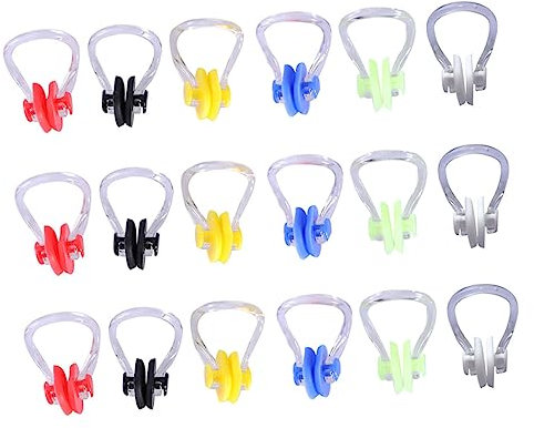 Sosoport 20 Stück Nasenklammern Aus Silikon Verschleißfest Schutz Nasenclip Schwimmen Komfortabler Nasenschutz Für Wassersport