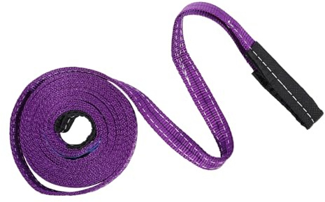 Cabilock Heavy Duty Lifting Sling Polyester Strap with Dual Buckle Wear Resistant Flexible Hoist Strap for Cargo and Moving Tested for Heavy Loads