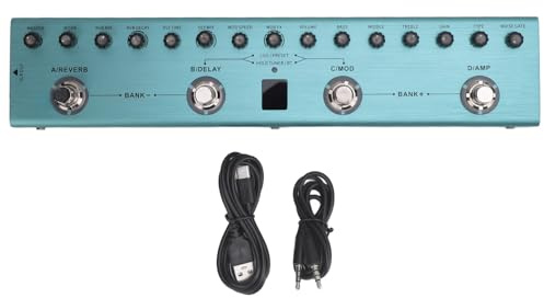 Pédale de processeur multi-effets électriques numériques avec 36 préréglages modifiables Reverb Delay mod ampli pour les guitaristes électriques musiciens professionnels