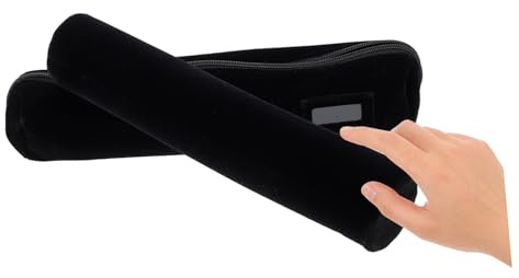 SAFIGLE Rotolo Portagioie Nero Compatto e Leggero, Design Delicato e Elegante per Conservazione di Bracciali e Orologi, per Uso a Casa in Negozio di Orologi
