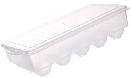 Kisangel Portauova Trasparente con Coperchio Contenitore Impilabile per Uova in Plastica PP Resistente Organizer Compatto per Frigorifero e Cucina Supporto Pratico per Uova Sode
