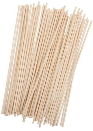 DOITOOL 200 Varillas Aromáticas de Ratán para Aromaterapia Difusores de Aceites Esenciales para Hogar Oficina y Coche Repuesto Natural para Difusores de Fragancias Ambientales
