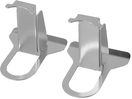 Whychstore Schwimmbad-Rohrschelle aus grauem Edelstahl, Schlauchhalter für Intex Pools, passend für Rohre mit 26–38 mm Durchmesser
