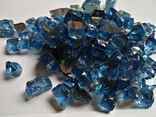 Weiva Feuerglas,Pazifik blau reflektierend (für innen und außen zugelassen) (10)