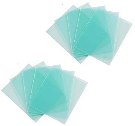 10-Pack Schweißschutzlinsenersatz (114 mm x 133 mm) Transparente Abdeckung Linsenabdeckung