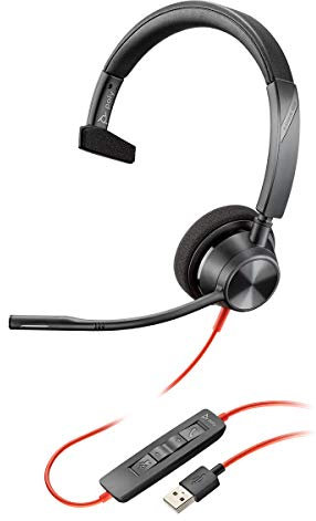 Poly Blackwire 3310 - Schnurgebundenes Mono-Headset mit USB-A
