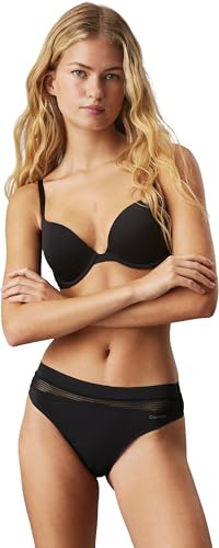 Calvin Klein Damen Push-Up BH mit Bügel, Schwarz (Black), 85B