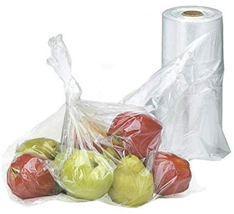 JKG® 2 x 100 grands sacs alimentaires et congélateurs – avec poignées à nouer 26 cm x 40 cm Plastique transparent Tous types de conservation des aliments parfaits pour garder les aliments frais (200