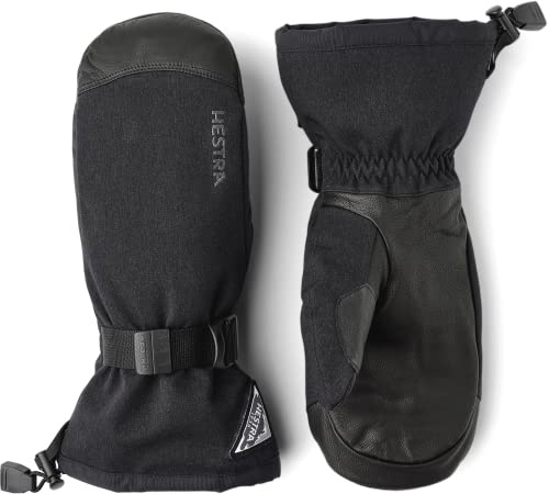 Hestra Unisex Puderhandschuh I Leder Fäustlinge für den Alltag Winter und Alpin Skifahren
