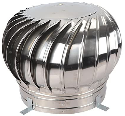 ZXCASDF Dachventilator Edelstahl,Edelstahl Kaminaufsatz,Drehbarer Kugelaufsatz,Schornsteinaufsatz,Lüftungsaufsatz Ofen,Schornsteinabdeckung,Rohrabdeckung Aspirator,350mm