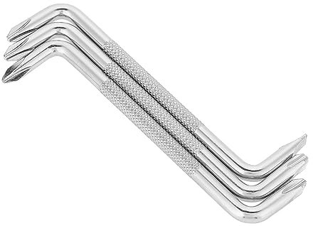 Agatige Jeu de Tournevis coudés 3 pièces, Tournevis à Angle Droit Jeu de Tournevis coudés à Double tête Z Type Solt Tournevis cruciforme Ensemble d'outils à Main