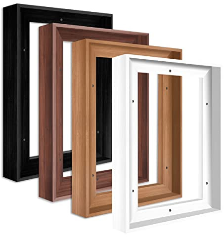 12x16 Inch Canvas Floater Frame for 1–1.25 Deep Canvas, Black