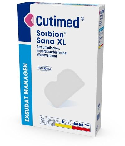CUTIMED Sorbion SANA Wundauflage XL 28x48 cm 6St