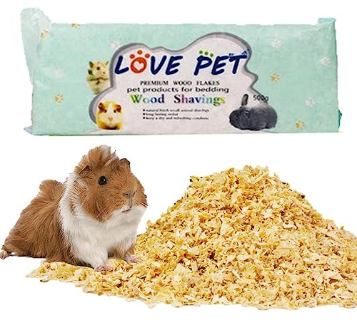 Novent Hamster Litter Sawdust | Wood Shavings, Pet Wood Chips, 1000 g, Natural and Safe for Gerbils, Hamster Nest, Pet House and Pet Toys