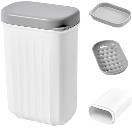 PAITOK Boîte à Savon de Voyage, étanche et Anti-Fuite, avec Couvercle. Porte-Savon Portable avec Plateau de Drainage pour Voyages, extérieur, Salle de Bain, Camping, Gymnase