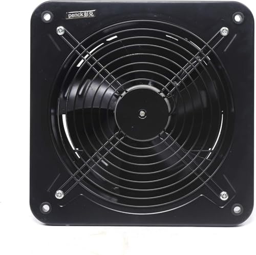 SUBKUDY Badlüfter Fan,300mm Abluftventilator Industrie Wandventilator,Wandlüfter Ventilator Abluftventilator,Lüftungssysteme Leise WC,Belüftung und Abluftgebläse