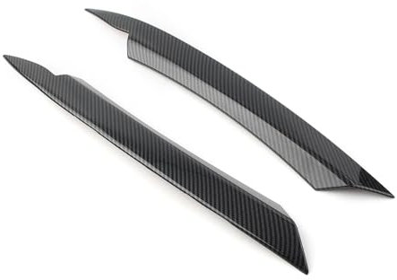 JINFOLI Autoscheinwerfer-Augenbrauen-Lampenabdeckung, Augenlid-Abdeckungsverkleidung mit Aufkleber, for VW, for Passat, for B7 2010 2011 2012 2013 2014, Kohlefaser-Styling Augenbrauen