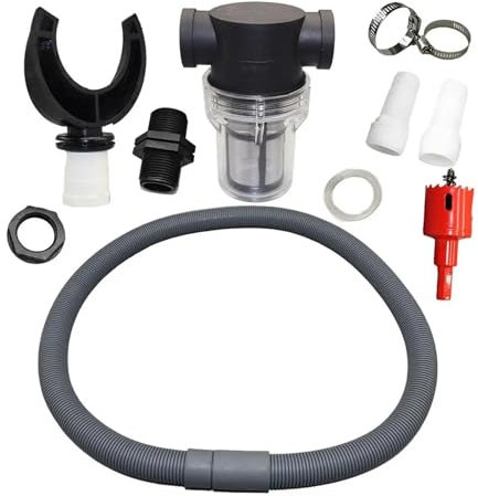 TYNXK Accesorios para Barriles De Lluvia Rain Barrel Diverter Kit Rain Gutter Water Collection Kit PVC Water Barrel Rain Downspout Diverter System Garden Tools Accesorios para Depósito