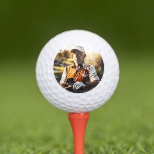 Wanapix | Packung mit 3 Golfbällen Personalisierte | Golfbälle Personalisierung Gravur oder Druck | Originelles Geschenk Vatertagsgeschenke/Geburtstagsgeschenke