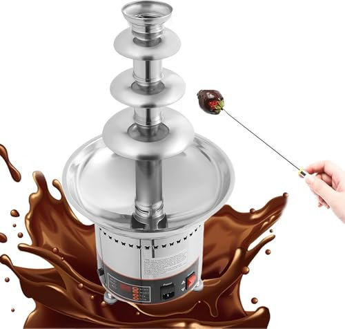 Fuente De Chocolate Con Capacidad De 3 Kg Fuente De Chocolate Para El Hogar Juego De Fuente Para Fondue De Chocolate Para Chocolate Caramelos Mantequilla Y Queso