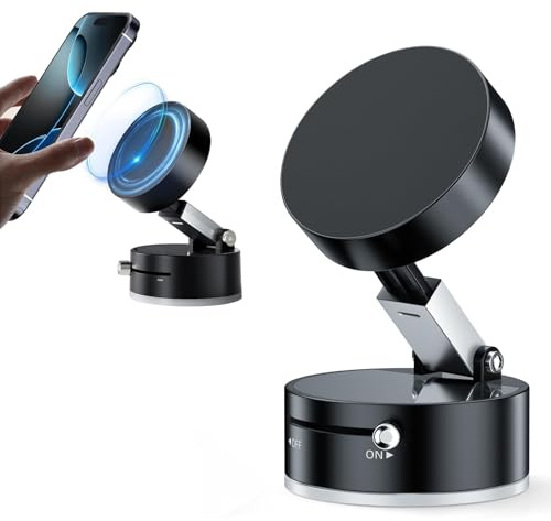 Neuytiky Supporto Magnetico del Telefono di Aspirazione di Vuoto,Porta Cellulare Auto,Magnetic Phone Holder,Supporto Telefono per Auto Ventosa,Per L'automobile,la Palestra,la Doccia
