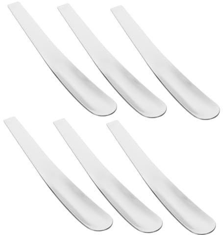 Cuillère à Œufs en Acier Inoxydable 6 Pièces, Mini | Finition Argentée Miroir, Prise en Main Confortable, Facile à Nettoyer, Usage Bar et Bistro
