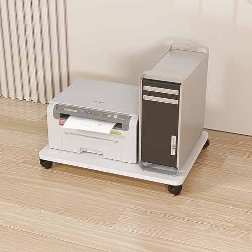 Supporto multimediale AV a 1 livello, supporto audio rack con ruote, supporto TV angolare, piccolo supporto per componenti AV, rack audio moderno, supporto per lettore CD, per impianto stereo da uffi