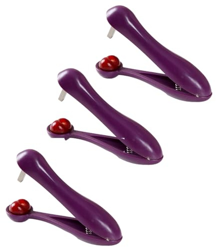 3 Pack Cherry Pitter, Cherry Destoner, Cher-ry Pitt-er Tool,Multi-Function Fruit Corer and P-itter Remover, Cher-ry Corer Pitter Tool for Home Kitchen, Cherr-y, Jujube and Red Date
