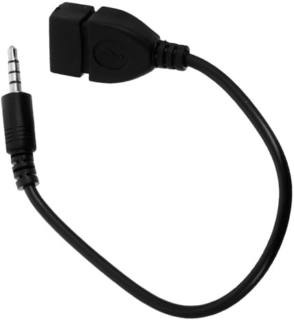 BESPORTBLE Cable de Audio para Coche Negro Adaptador USB Conector de Línea Cable Conversor para Reproducción de Música Coche Dispositivo de Audio