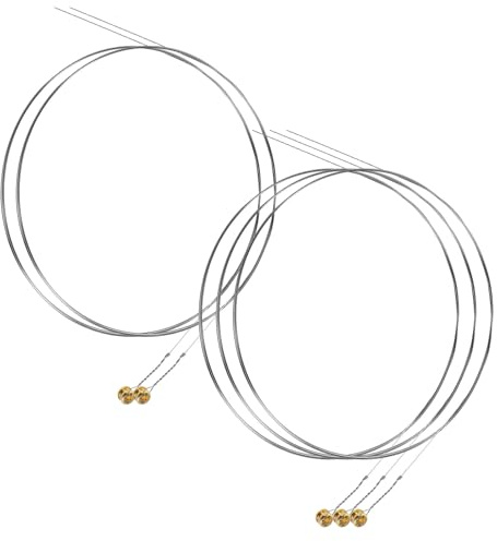 Ersatz Gitarrensaite für E-gitarre 5 Stück Stahl Silber | Studioaufnahmen und Live Auftritte, Glattes Spielgefühl, Genaue Stimmung, Breite Kompatibilität