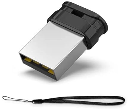 Vansuny Chiavetta USB 2.0 64 GB, Mini Pendrive Memory Stick Portatile, Unità Flash con Cordino, Memoria USB per PC Computer Portatile, Console di Gioco, Smart TV, Auto, Nero