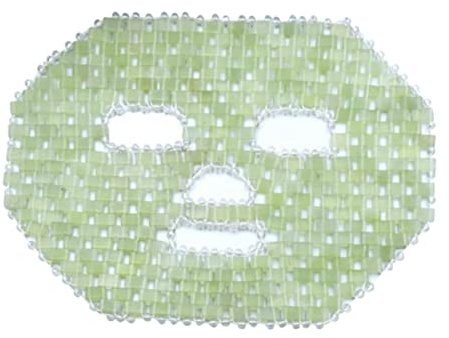 Luwecf Facial de Jade Masajeador Facial Refrigerable y Resistente a Mano Adecuado para Aliviar Fatiga Ocular Favorecer el Sueño