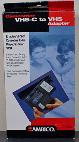 Ambico VHS-C to VHS Adapter