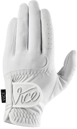 Vice Duro Golf Glove, White (Medium)