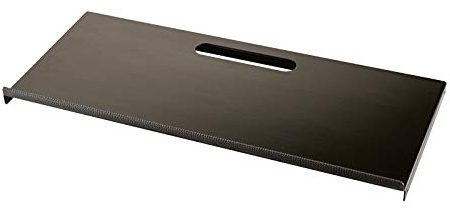 K&M 18824 Ablage für Controller Keyboard Omega - Schwarz, Aluminium, praktische Erweiterung zur Aufnahme von Zusatzgerät