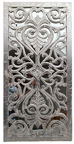 Gall&Zick Wandornament Holz Wanddeko Weiß Shabby Chic Wandbild (CL-132)