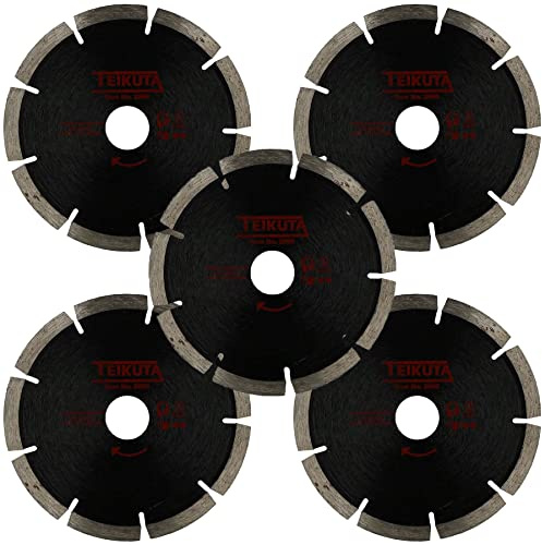 125mm (5”) x 6.4mm Diamond Mortar Raking Disc Pointing Disc Blade Masonry 5pk