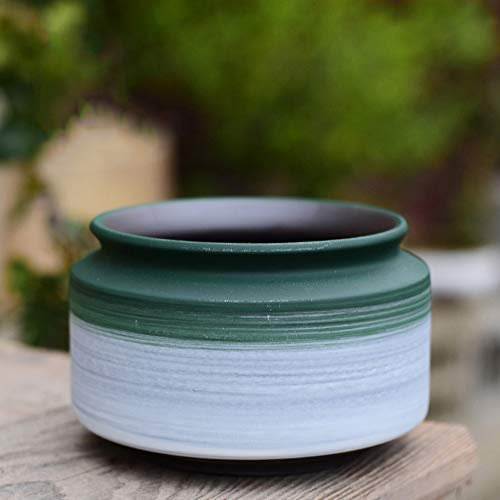 Vaso di fiori carnoso di sabbia viola Creativo in gres Cactus traspirante Piccoli vasi per piante Vasi in ceramica per piante grasse fatti a mano puri Ottimo per piante Artigianato Bomboniera (Colore
