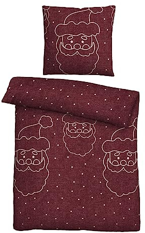 biberna 0840515 Melange-Flanell Bettwäsche
