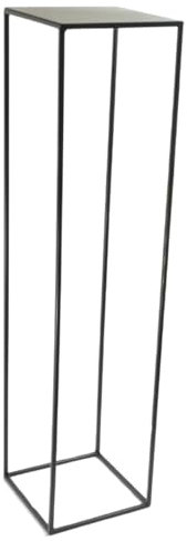 Anwicar Support de Fleurs Hauteur 100 cm - Tabouret et Colonne pour Plantes - Style Loft Noir