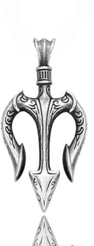 Hokech Mens Acier Inoxydable Poisson Fourchette Pendentif Colliers Chaîne Accessoires Bijoux De Mode