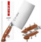 HEZHEN 18cm Cuchillo de Cocinero Chino Acero Alemán, Cuchillos de Carne Profesional, Cuchillos de Verdura y Fruta, Manico Ergonomico