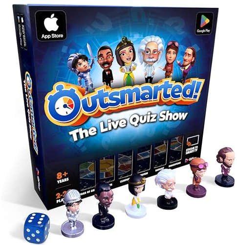 Outsmarted - The App-Connected TV Quiz-Show Board Game | Kids, Teens & Adults | Next-Level Game Night for Family & Friends | 2–24 Players | Age 8+ | 10,000+ Questions | 2026 Edition