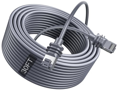 SURVADV® Starlink Mini Ethernet Cable for Starlink 4/4X/Mini & V5, 10M | IP68 Waterproof Replacement Starlink Mini Cat6 Cable Extension RJ45 Coupler for Starlink Standard 4/4X/Gen 4/Mini & V5 Dish