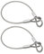 OTOTEC 2 cavi in acciaio inox con doppia estremità ad anello, lunghezza 50 cm, diametro 6 mm, resistenza alla rottura, 2300 N, carico normale, 220 kg, corda di sicurezza da viaggio per appendere e