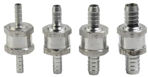 AFCAHEH Válvulas de retención de Combustible en línea for Gasolina, Aceite Vegetal biológico, Aceite de parafina, Queroseno, válvula de retención(12mm)
