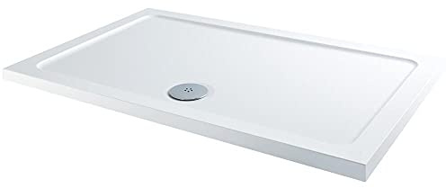 MILANO White Textured Anti Slip Rectangular Shower Tray 1200 x 800mm