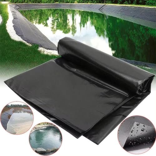 Robuste, 0,5 mm verstärkte vorgeformte Teichfolie für Outdoor-Fische, Koiteiche, 1,5 m x 9 m, kompatibel mit Gartenbrunnen und Wasserfall
