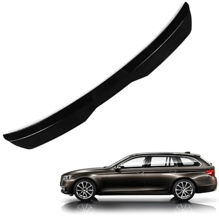 KizmiQ Becquets arrière,ArrièRe Becquet Toit ABS Voiture Lame De Aileron pour BMW 5 F11 535i Msport 2010 2011 2012 2013 2014 2015 2016 2017 Tuning hayon Aile Accessoire,A/Black